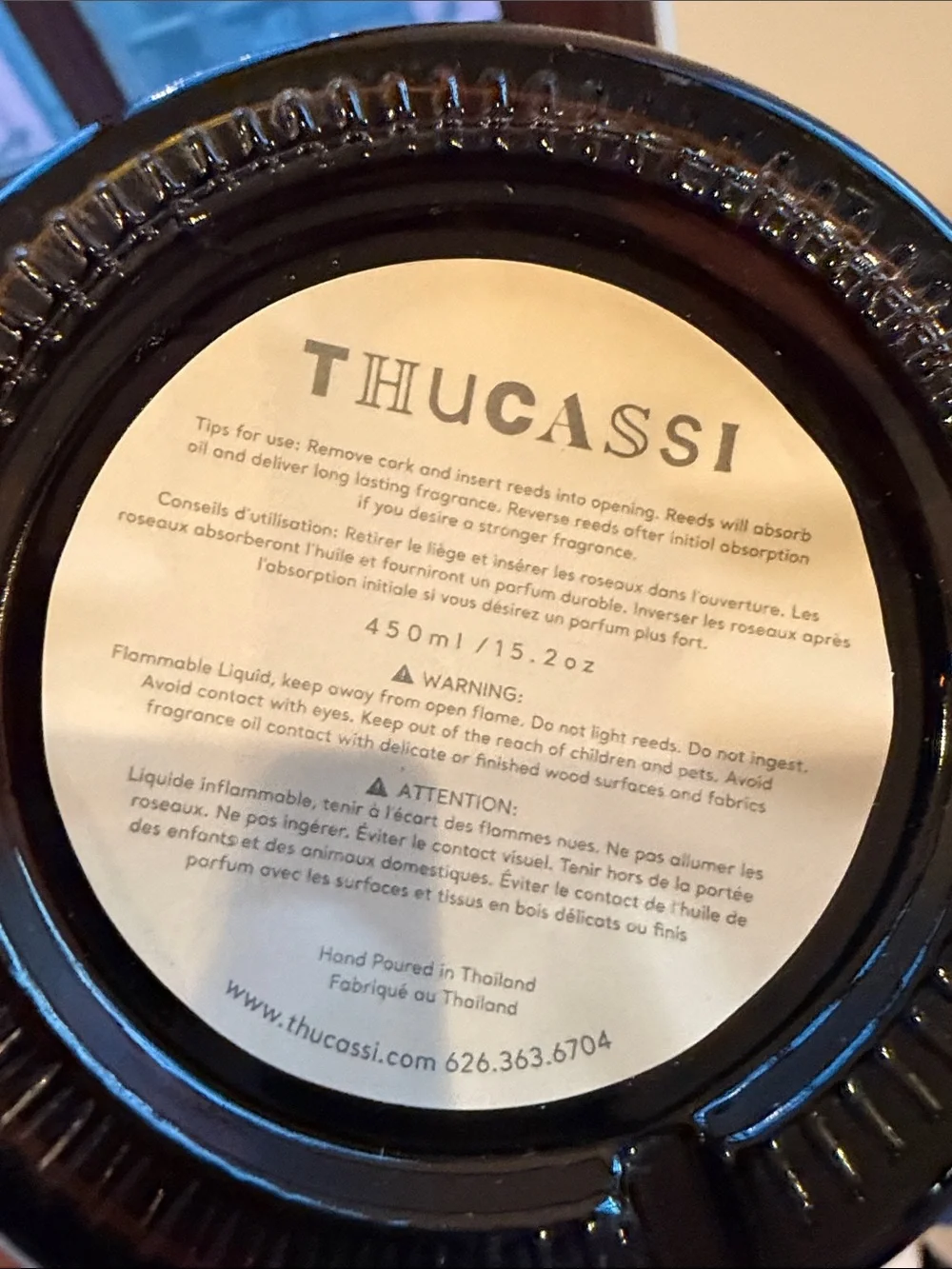 “THUCASSI DIFFUSERS” 15.2 Floz Stunning